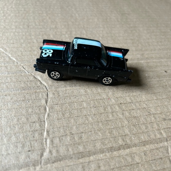 Vintage matchbox black car race car hot wheels hot rod Velcro on bottom - Picture 6 of 8